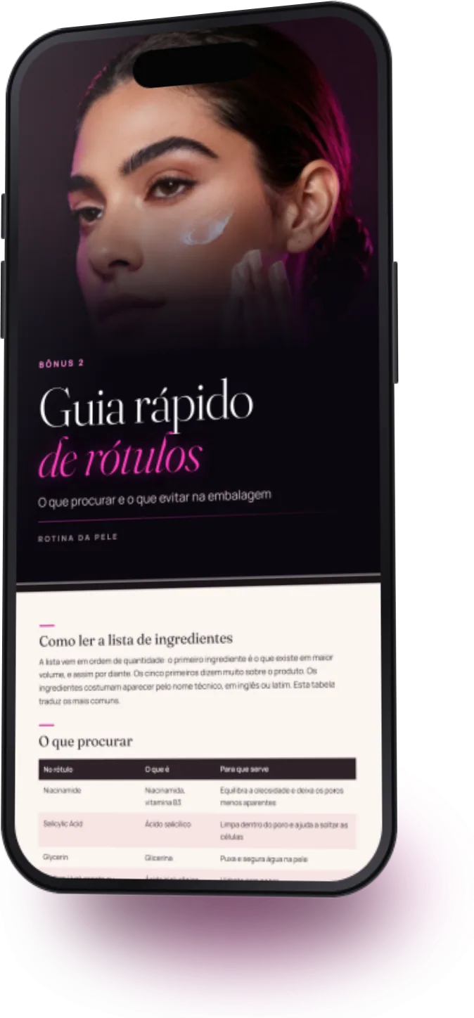 Guia rápido de rótulos