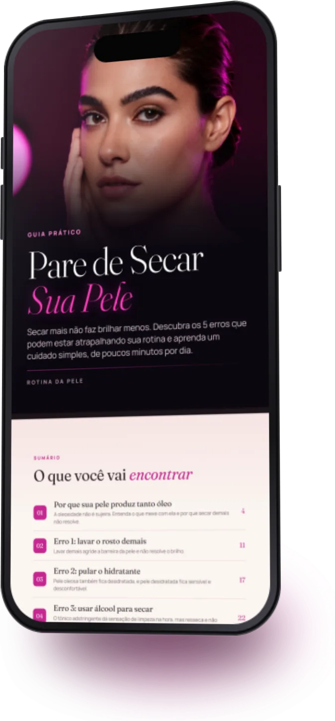 Guia aberto no celular